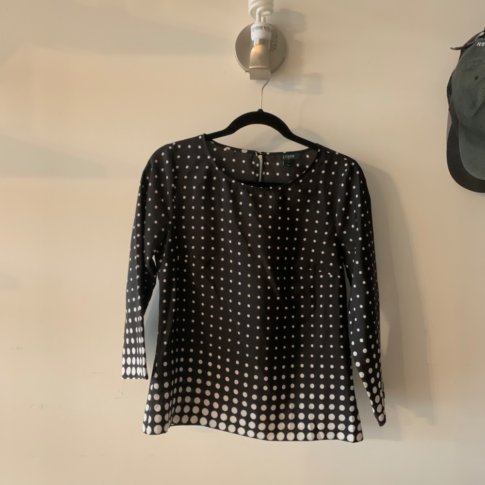 J.Crew Polka Dot Blouse XS